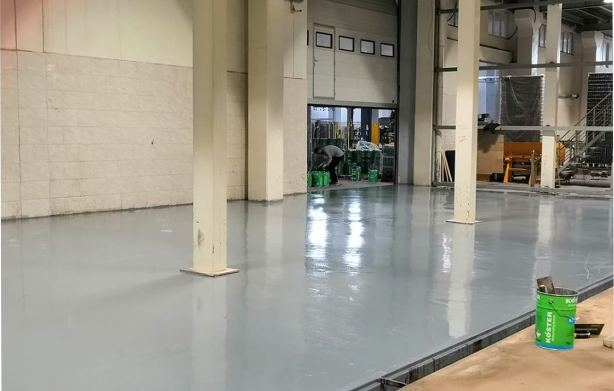 Epoxy Flooring Works For Juice Factory 